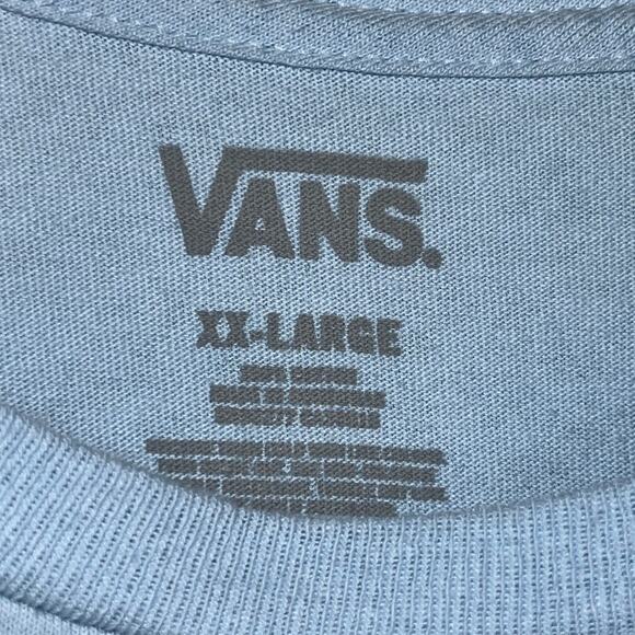 Vans Off The Wall Blue T-Shirt - Size XXL - Picture 4 of 5